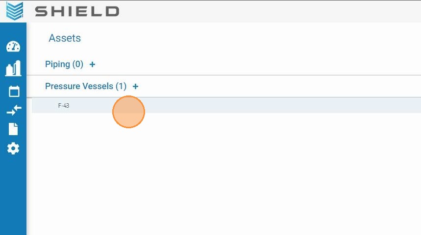 Expand asset type and select asset