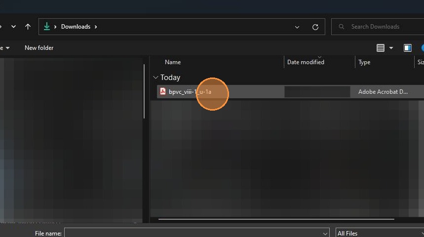 Select the file to upload