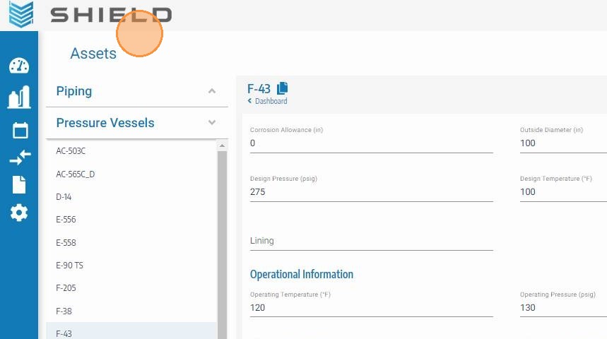 Open the asset info edit panel