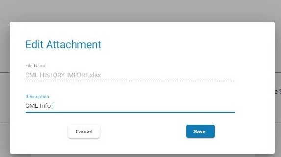 Update the attachment description