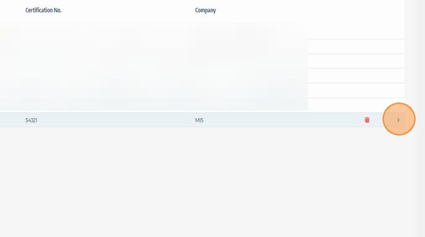 Click the edit icon for the inspector record