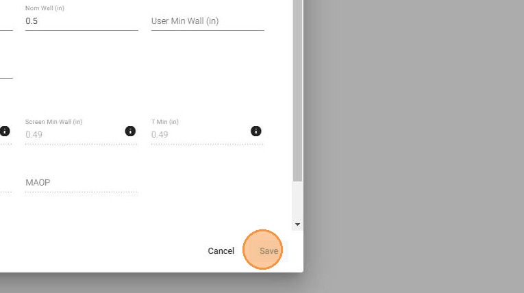 Click Save to save the component edits