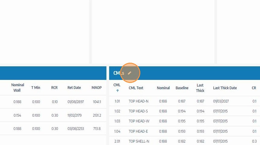 Navigate to asset and open CML editing mode