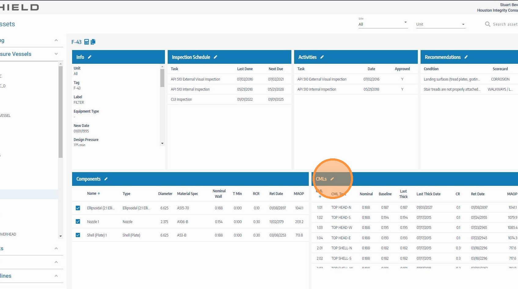 Navigate to the asset and open CML editing mode