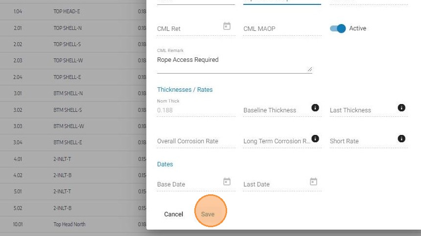 Click Save to save the updated CML