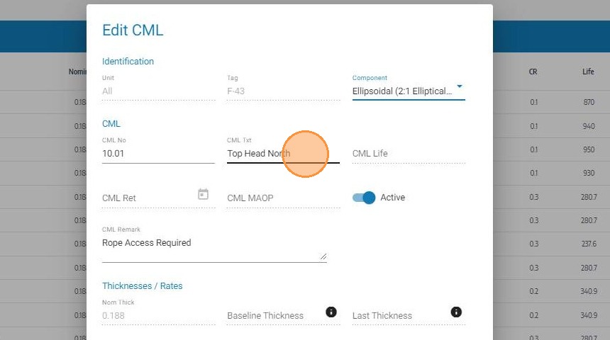 Update the CML information