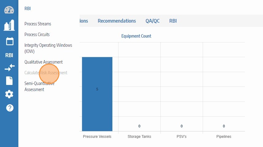 Click Calculate Risk Assessment