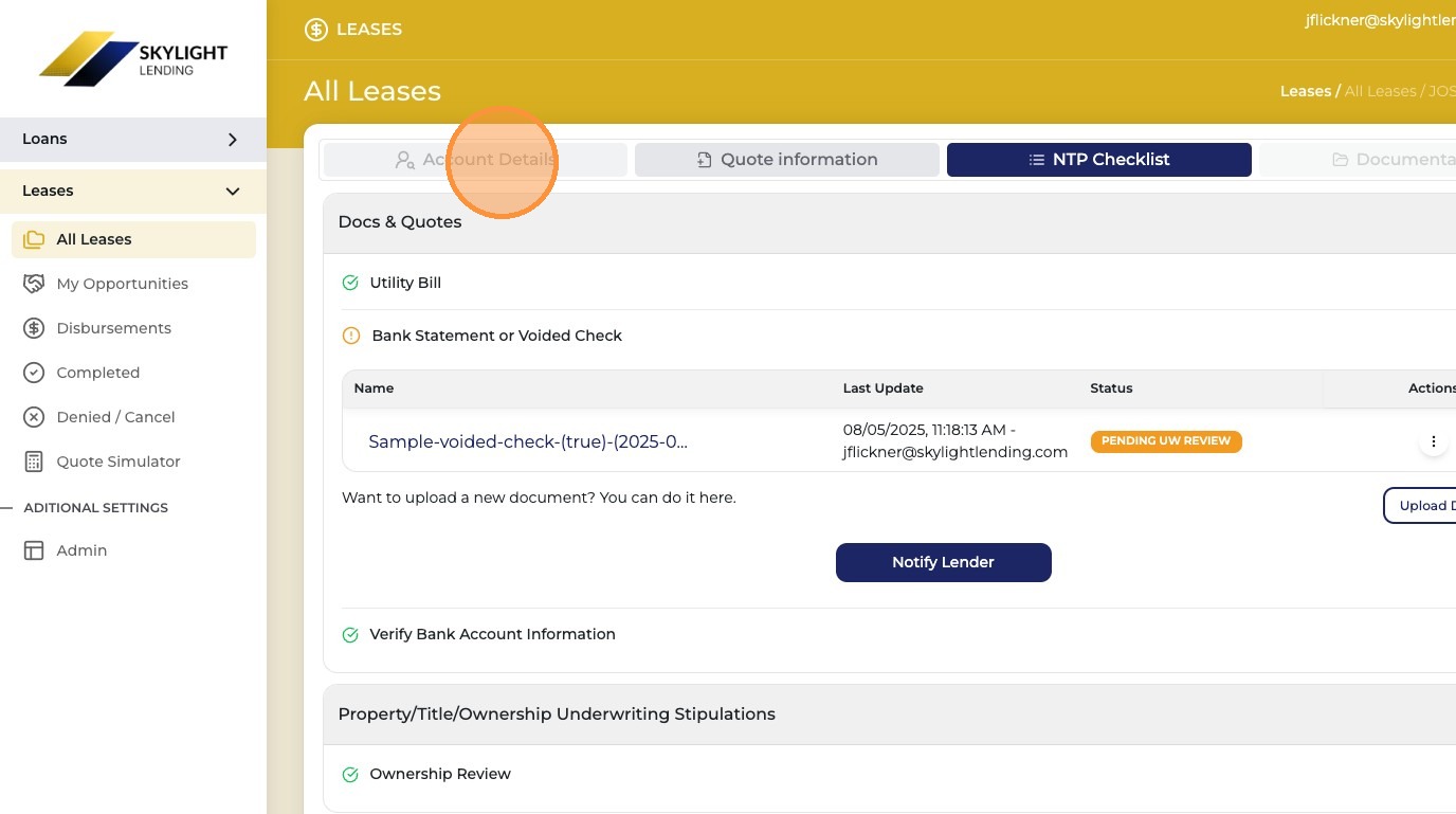 Account Details