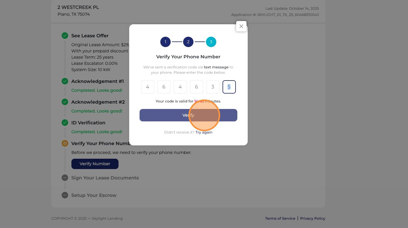6-digit verification code