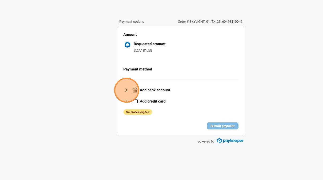 Payment method selection