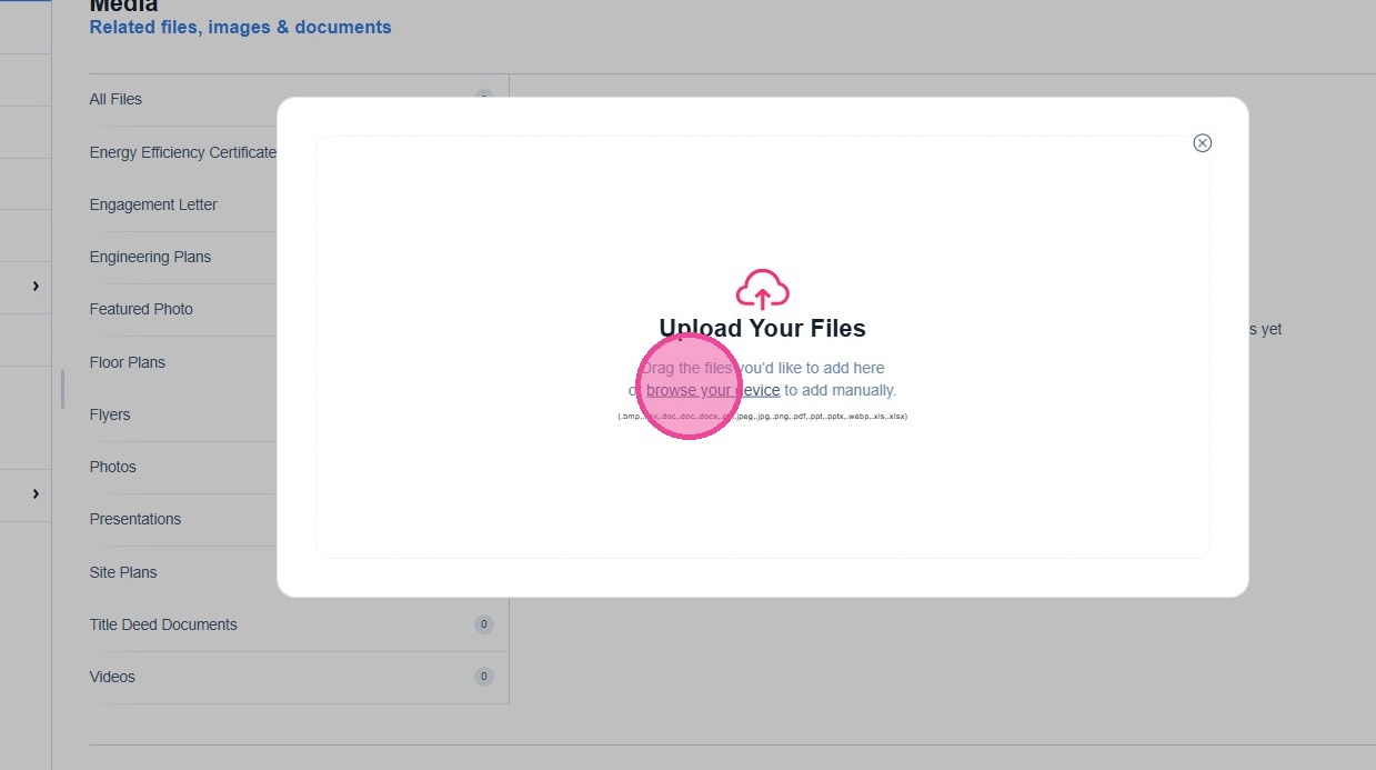Step 14: Browse device for Featured Photo