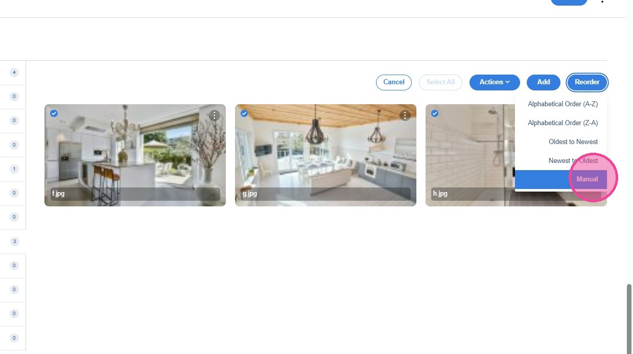 Step 27: Reorder options