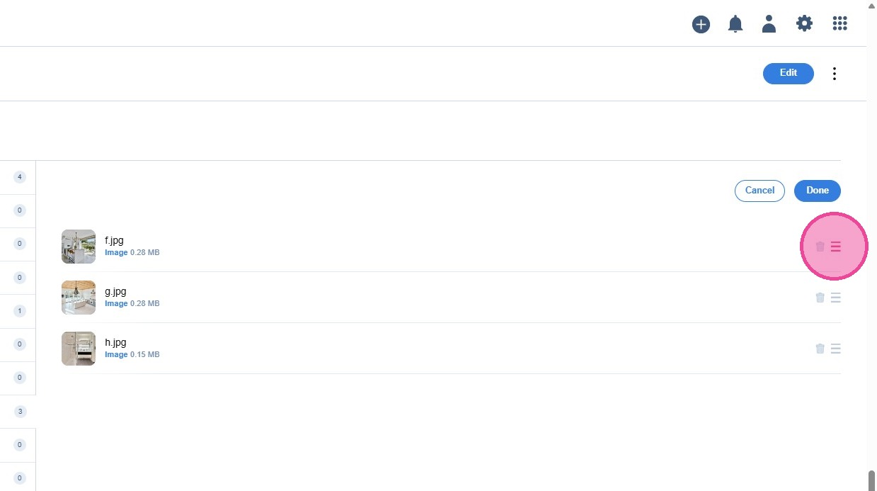 Step 28: Drag & drop reorder