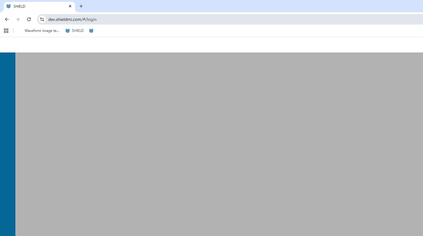 Open SHIELD login page