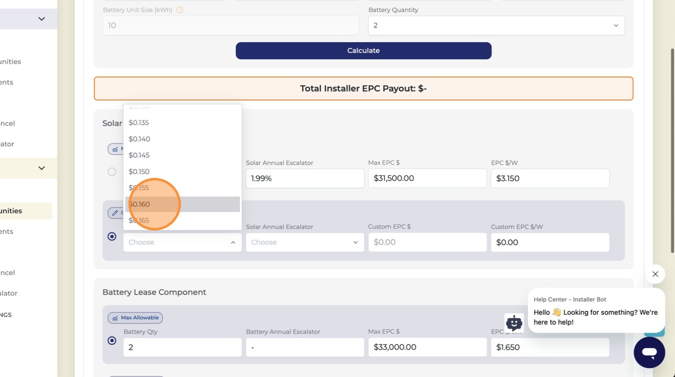 Solar monthly payment