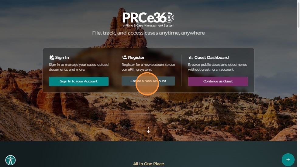 Registration form view
