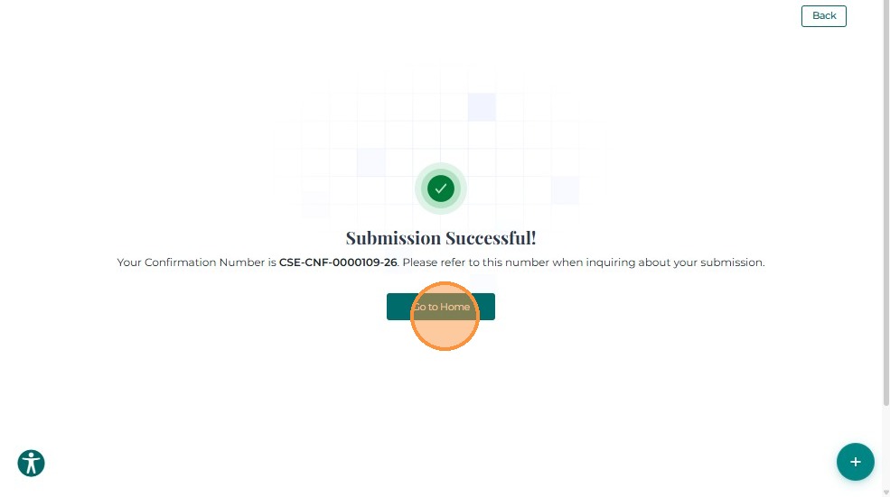 Submission confirmation