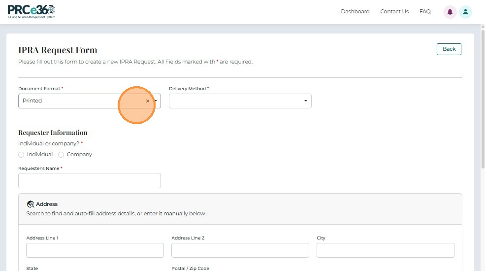 Printed format and delivery options