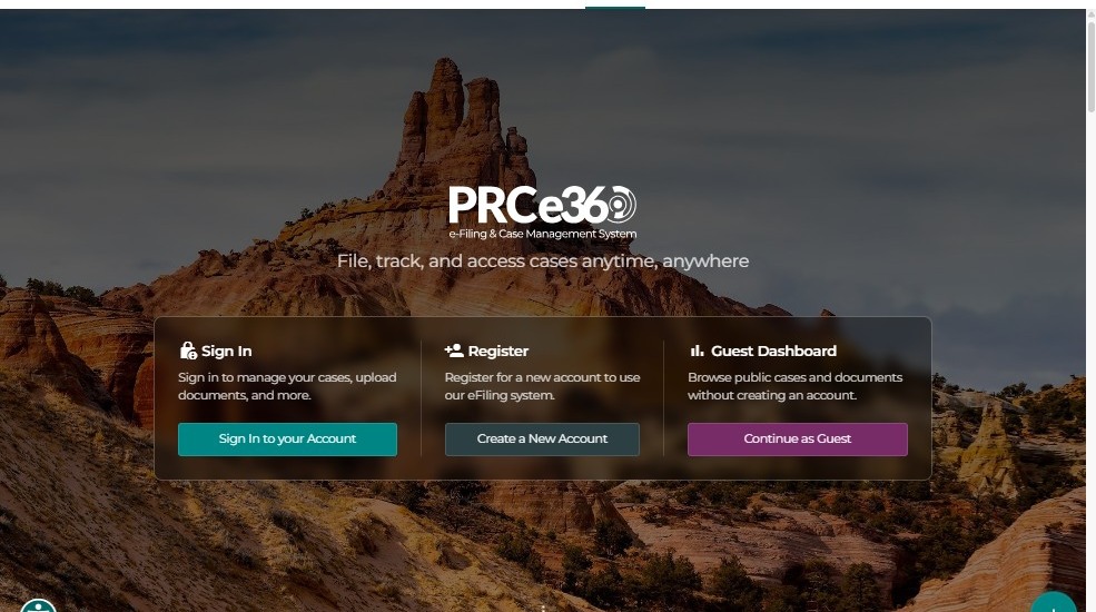 NMPRC Public Portal Homepage