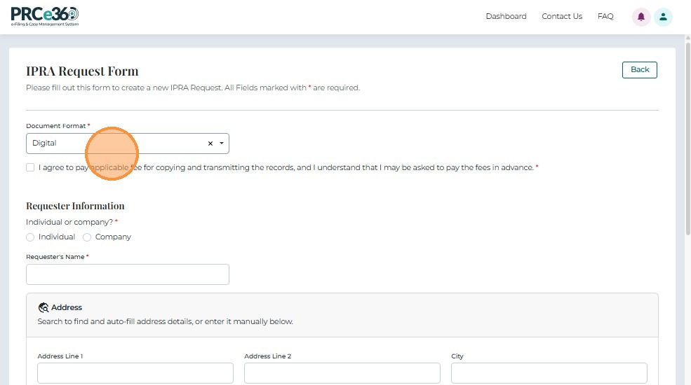 Digital format selection