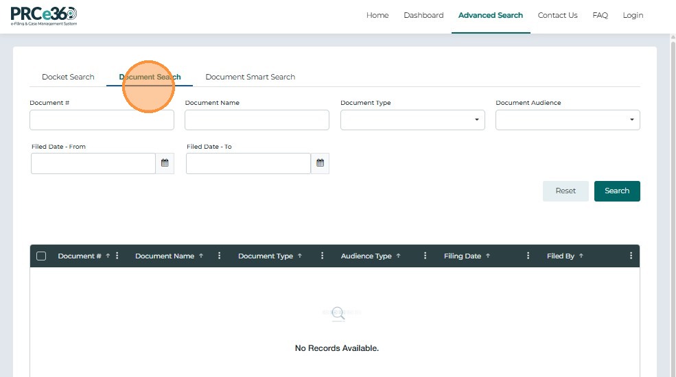 Advanced Search by Document Type