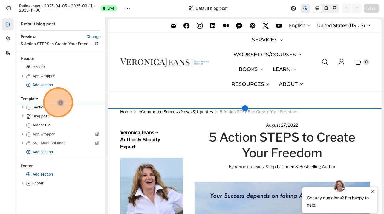 Add Blog Styles section