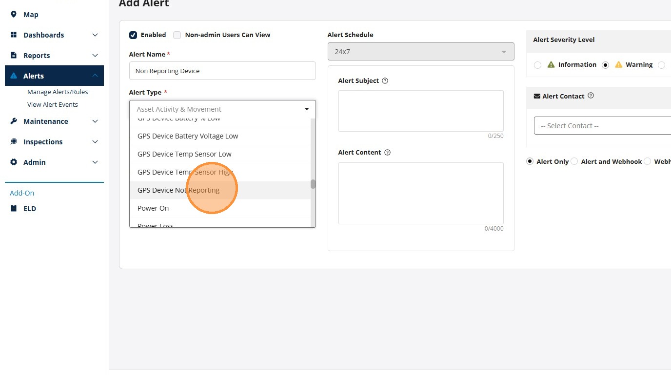 Create a Non-Reporting Device Alert & Scheduled Report in Ascend – Geoforce