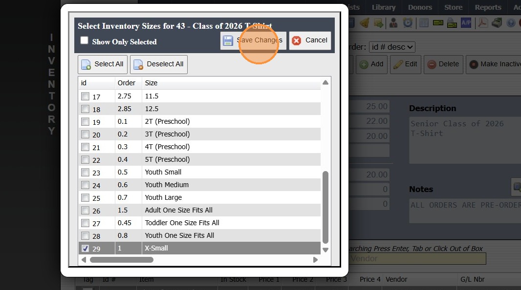 How To Create Color Inventory Adding Sizes & Colors to Store Inventory Item
