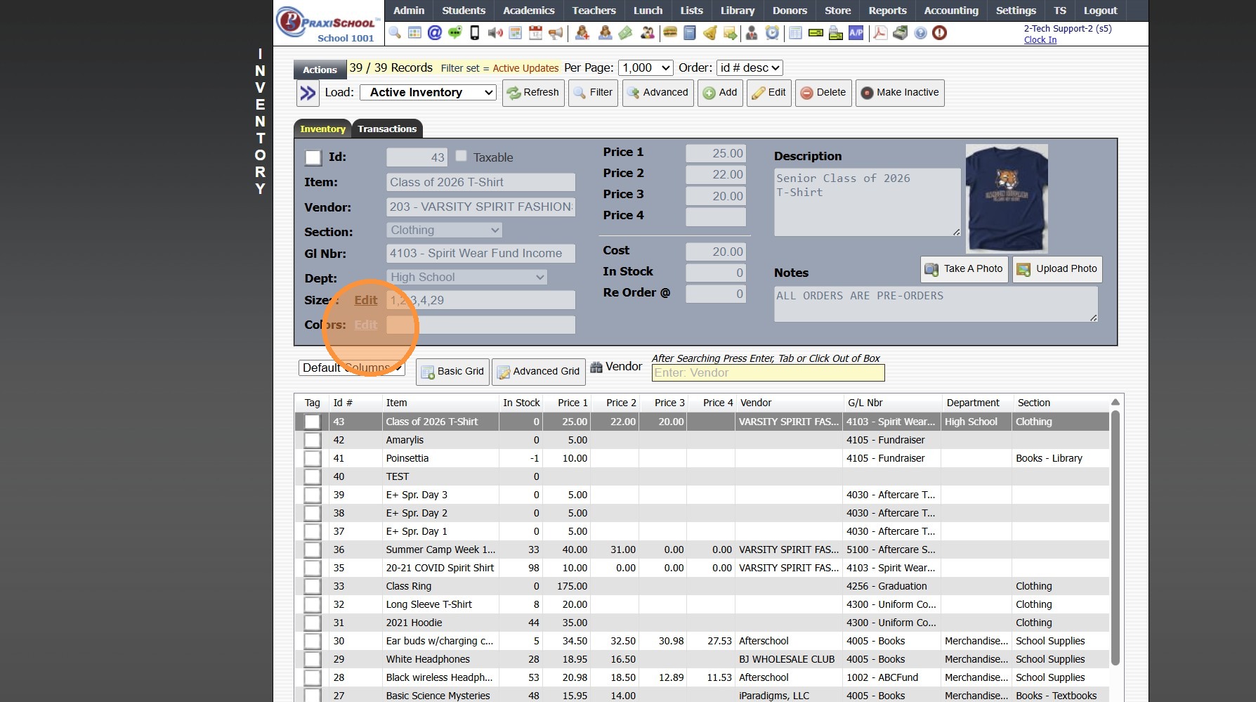 How To Create Color Inventory Adding Sizes & Colors to Store Inventory Item
