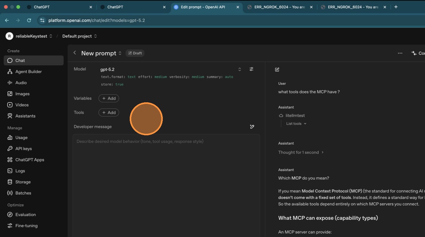 Server created with Public badge