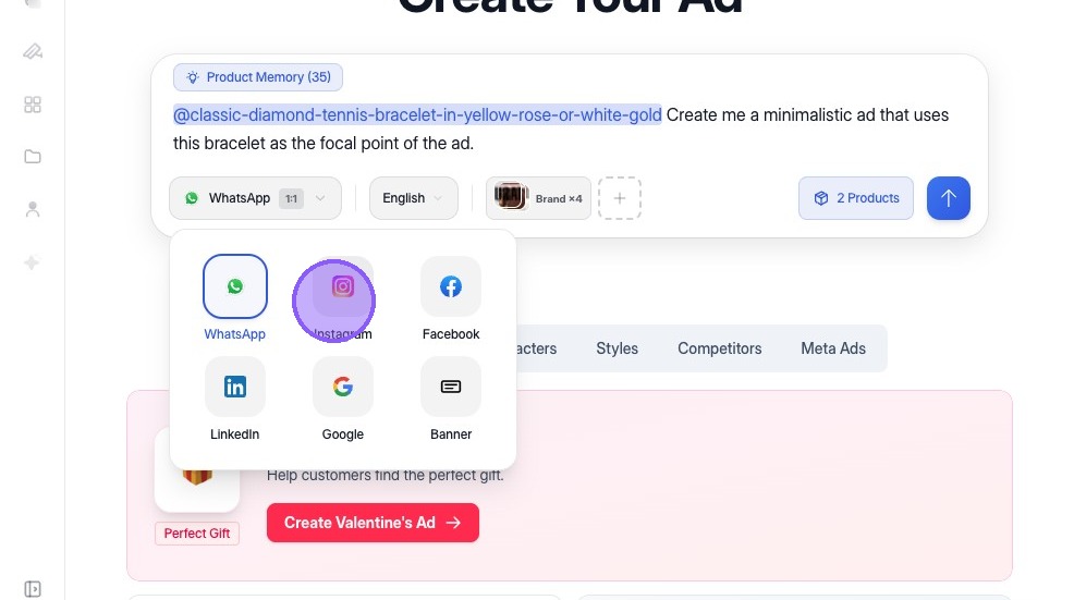 Select social media network