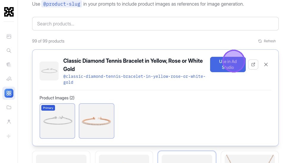Click Use in Ad Studio