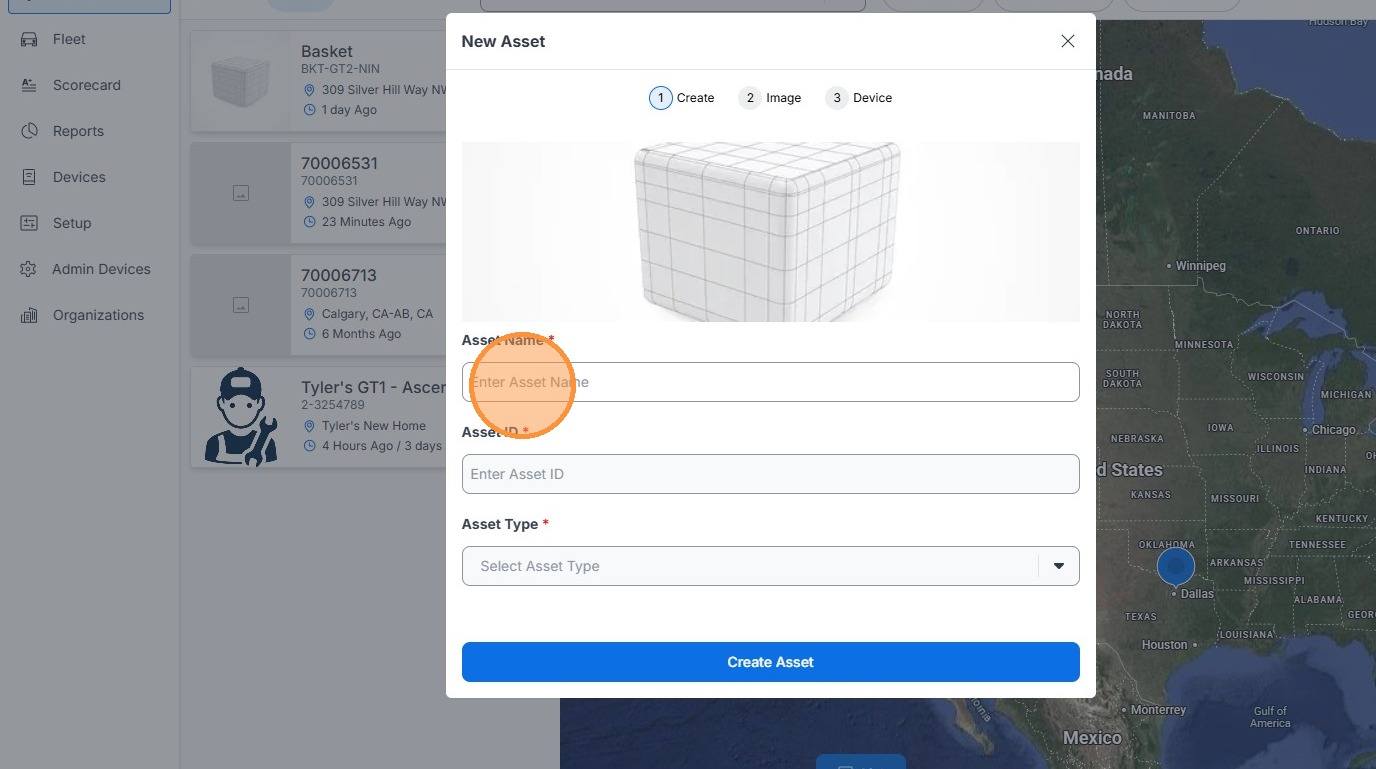 Using the Asset Creation Tool to Create a New Asset in Geoforce Track ...