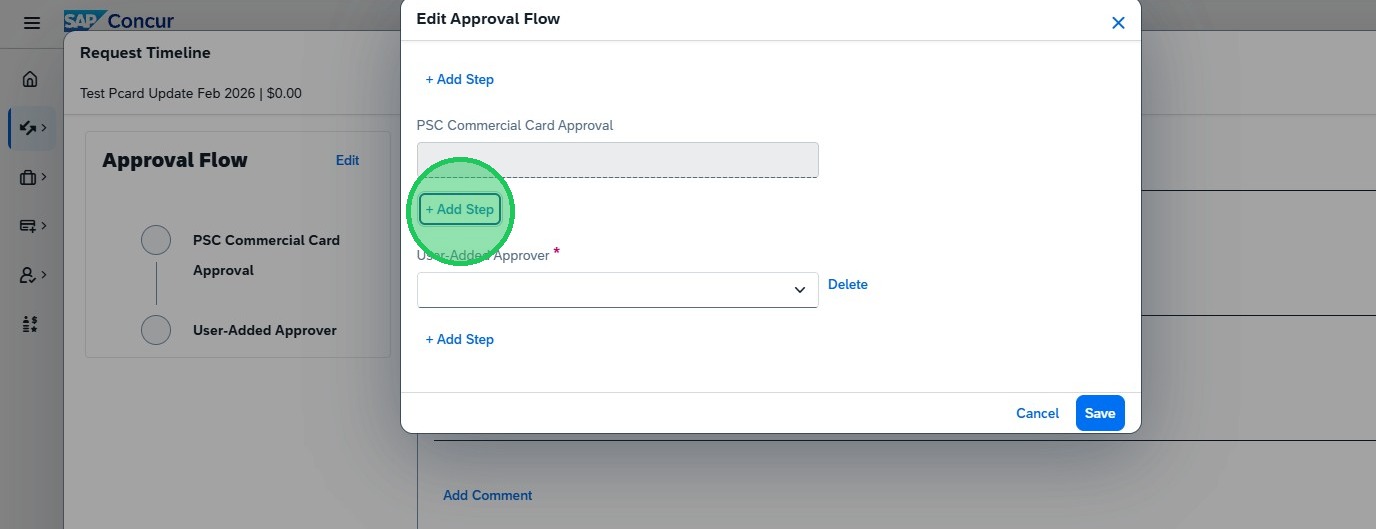 Concur Request: Procurement Card Updates