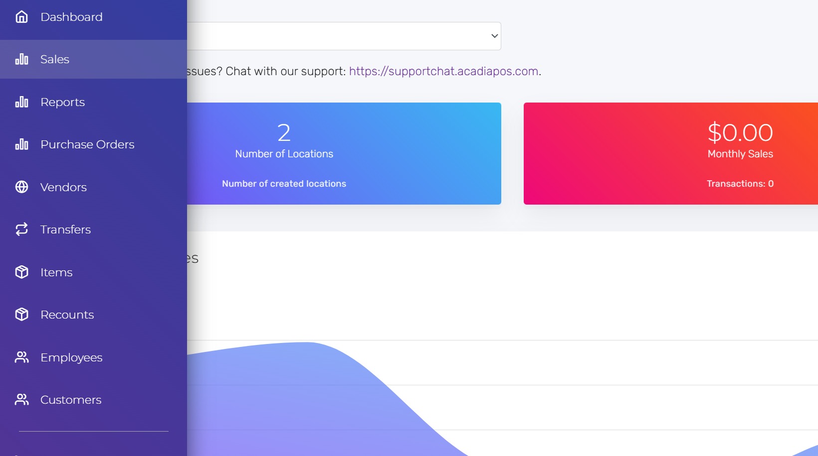 Open an Invoice - Acadia POS