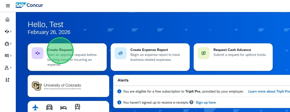 Concur Request: Procurement Card Updates