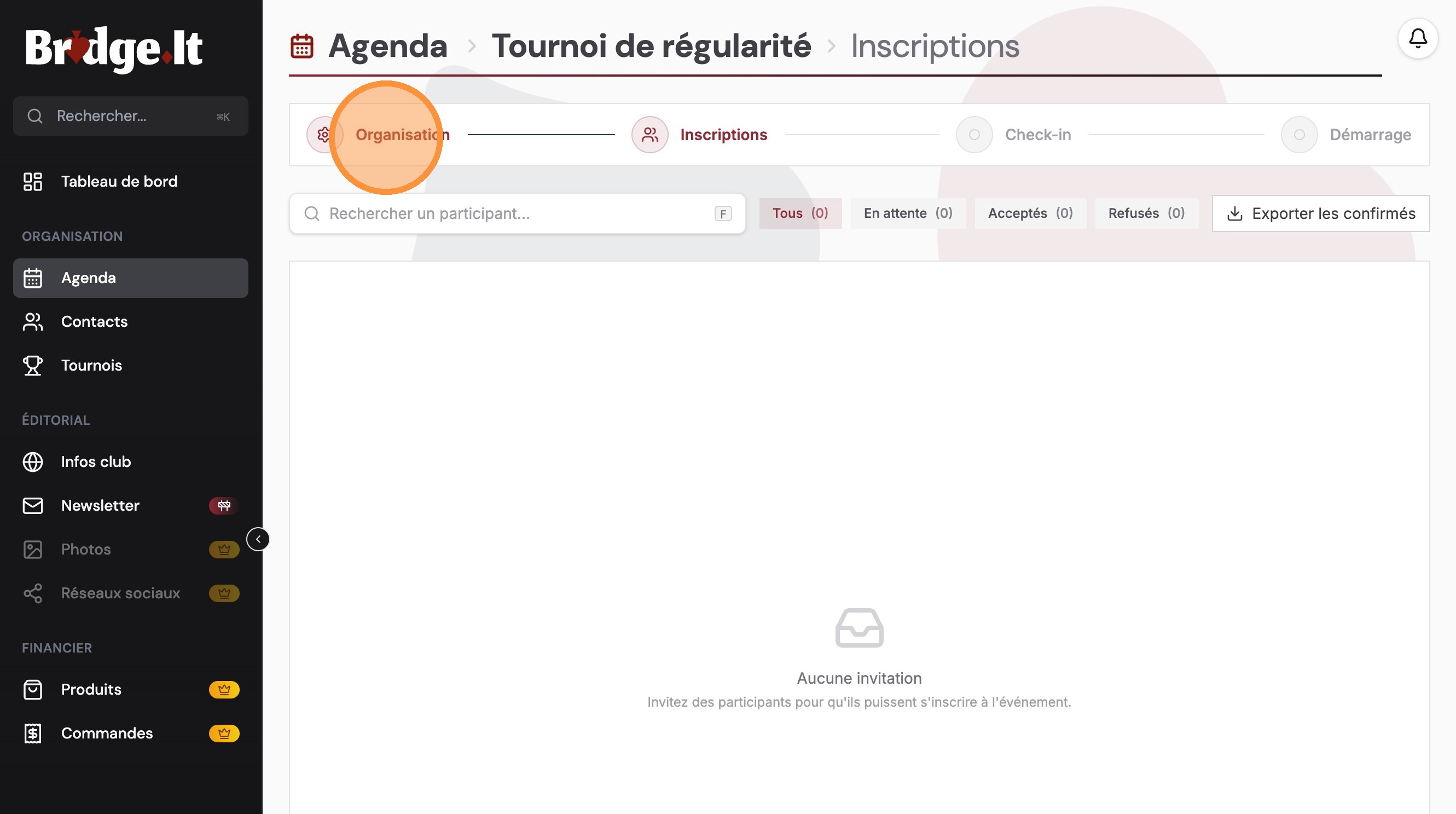 Fil d'Ariane Organisation