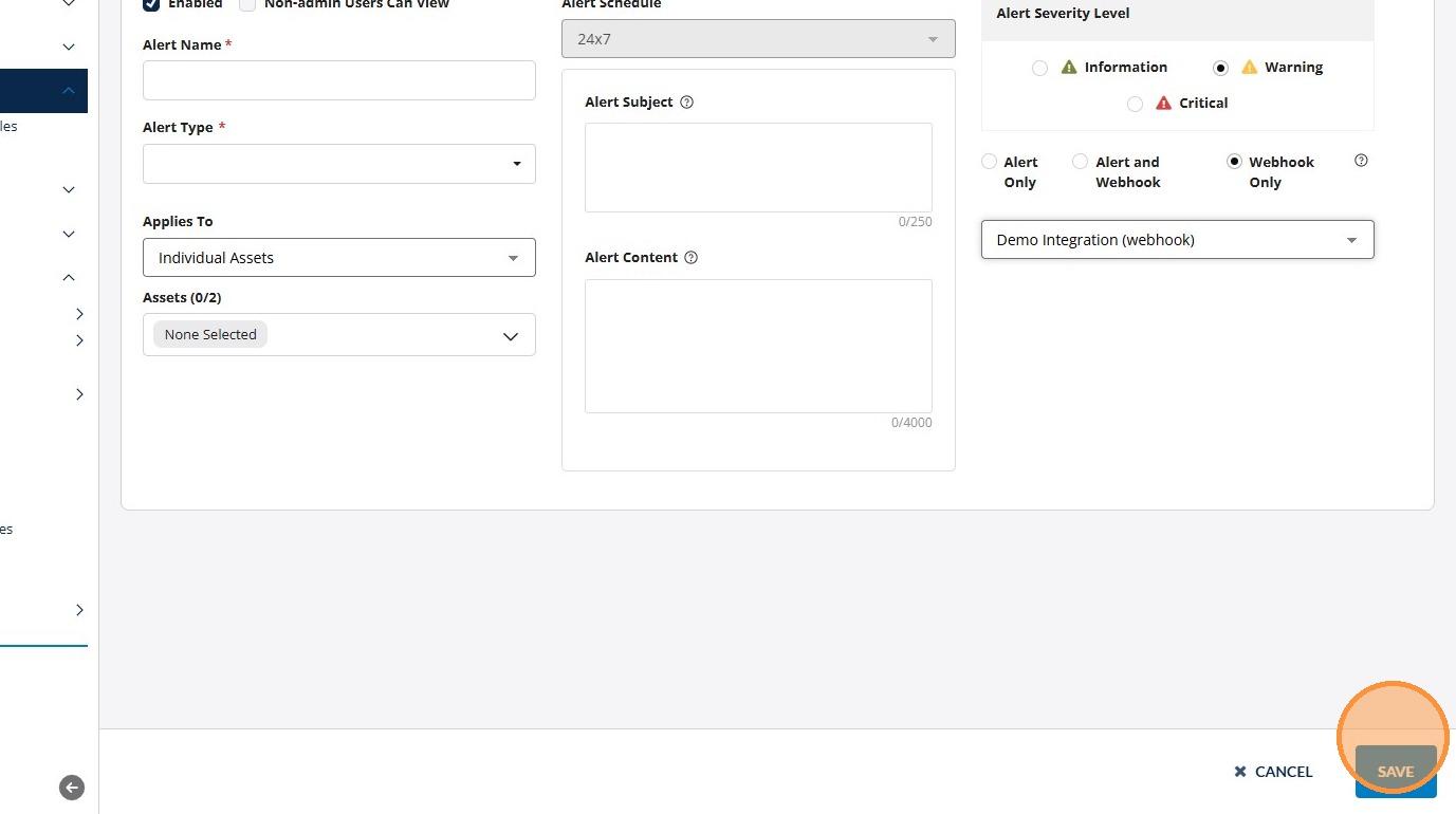 Set Up a Webhook Integration and Adding it to an Alert – Geoforce
