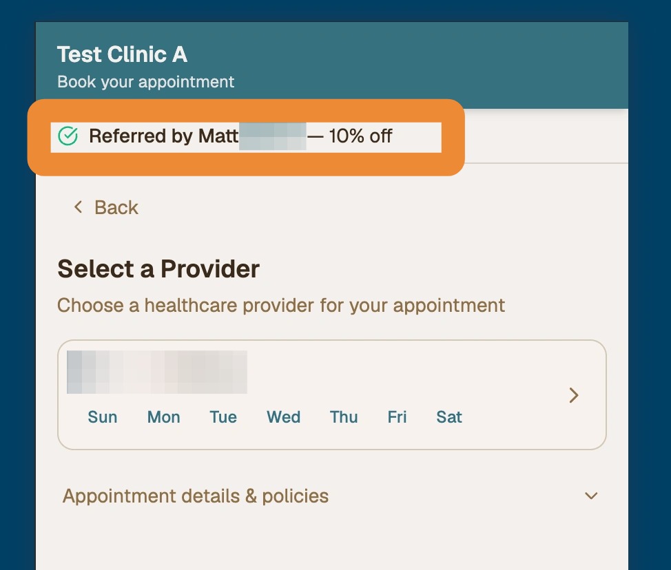 Affiliate Code Application