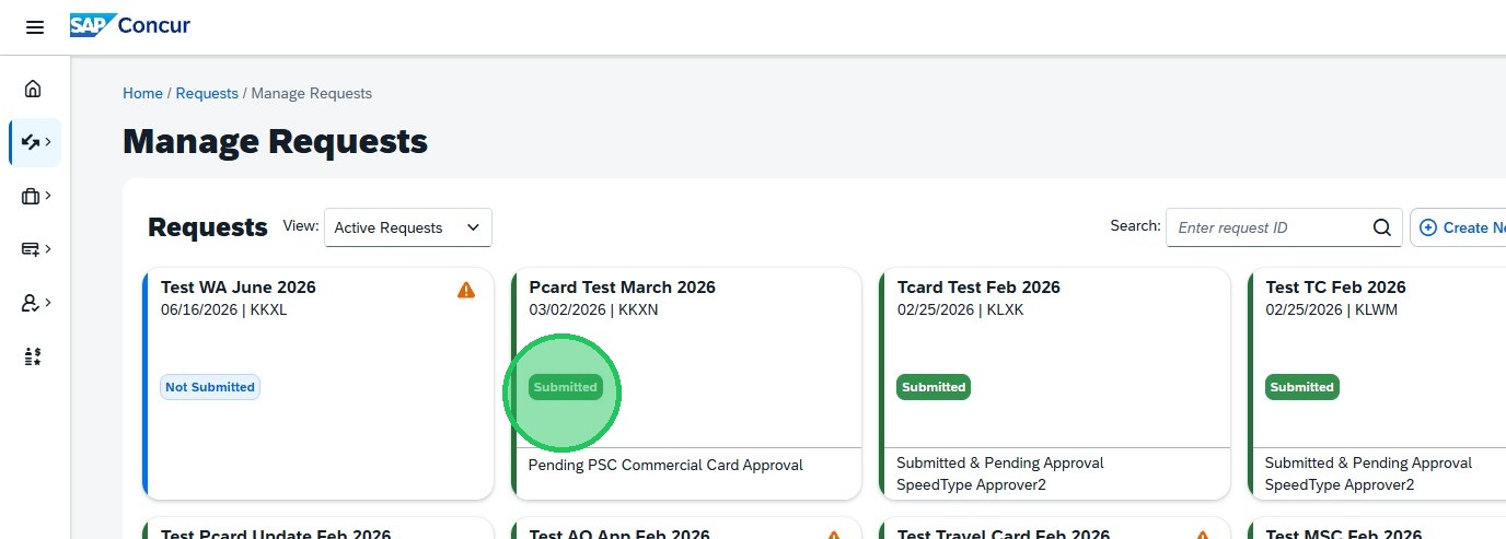 Concur Request: Approving Official Update