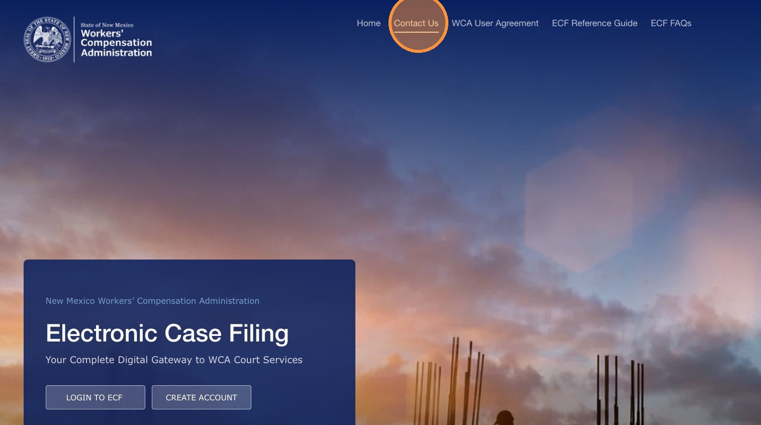 Contact Us screen