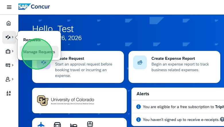 Concur Request: Suspending, Canceling, or Reinstating a Travel Card