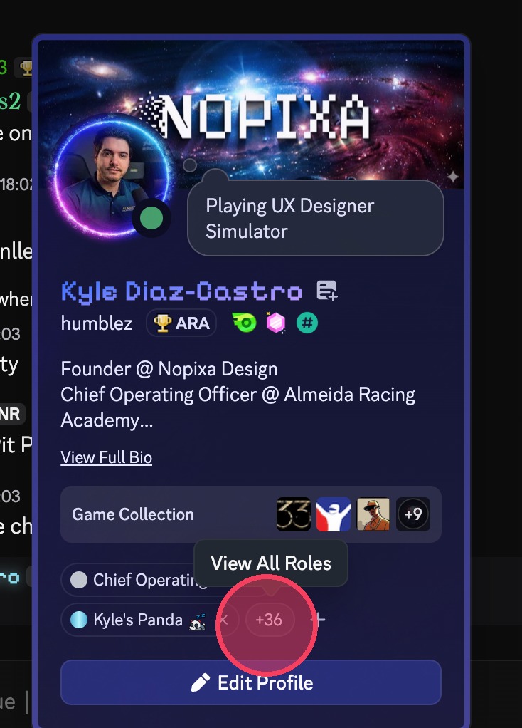 View All Roles button