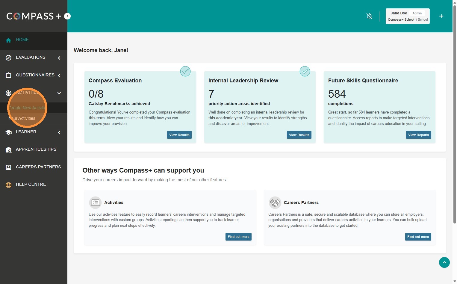 Creating Experience of the Workplace Activities in Compass+ – The ...