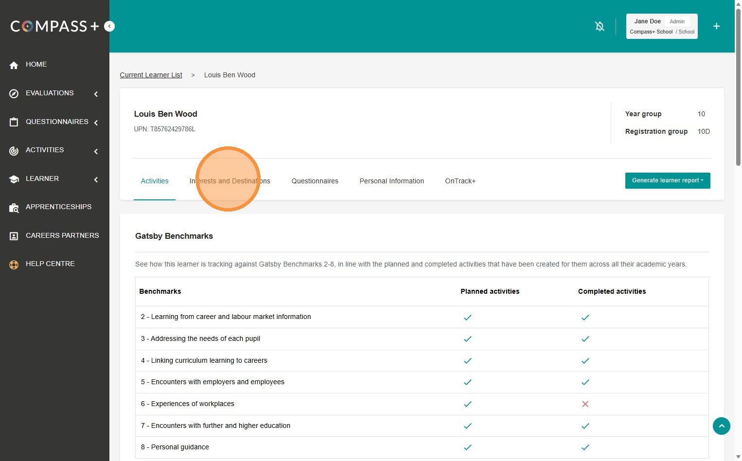 Creating Experience of the Workplace Activities in Compass+ – The ...