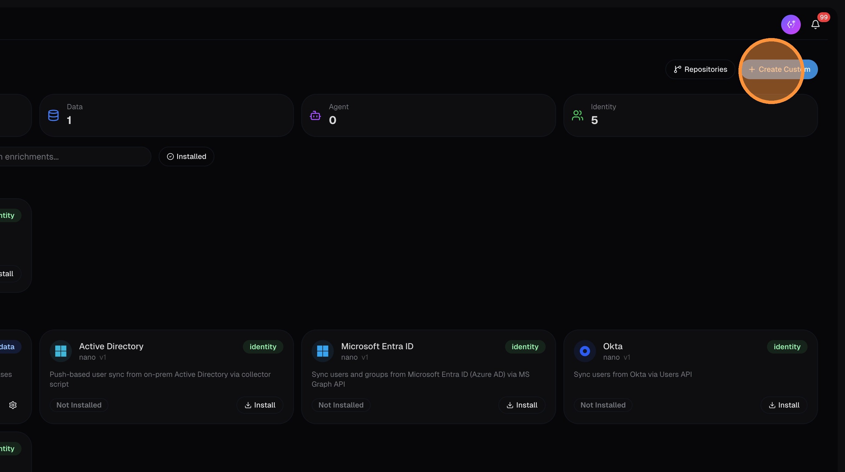 Create Custom button in Marketplace