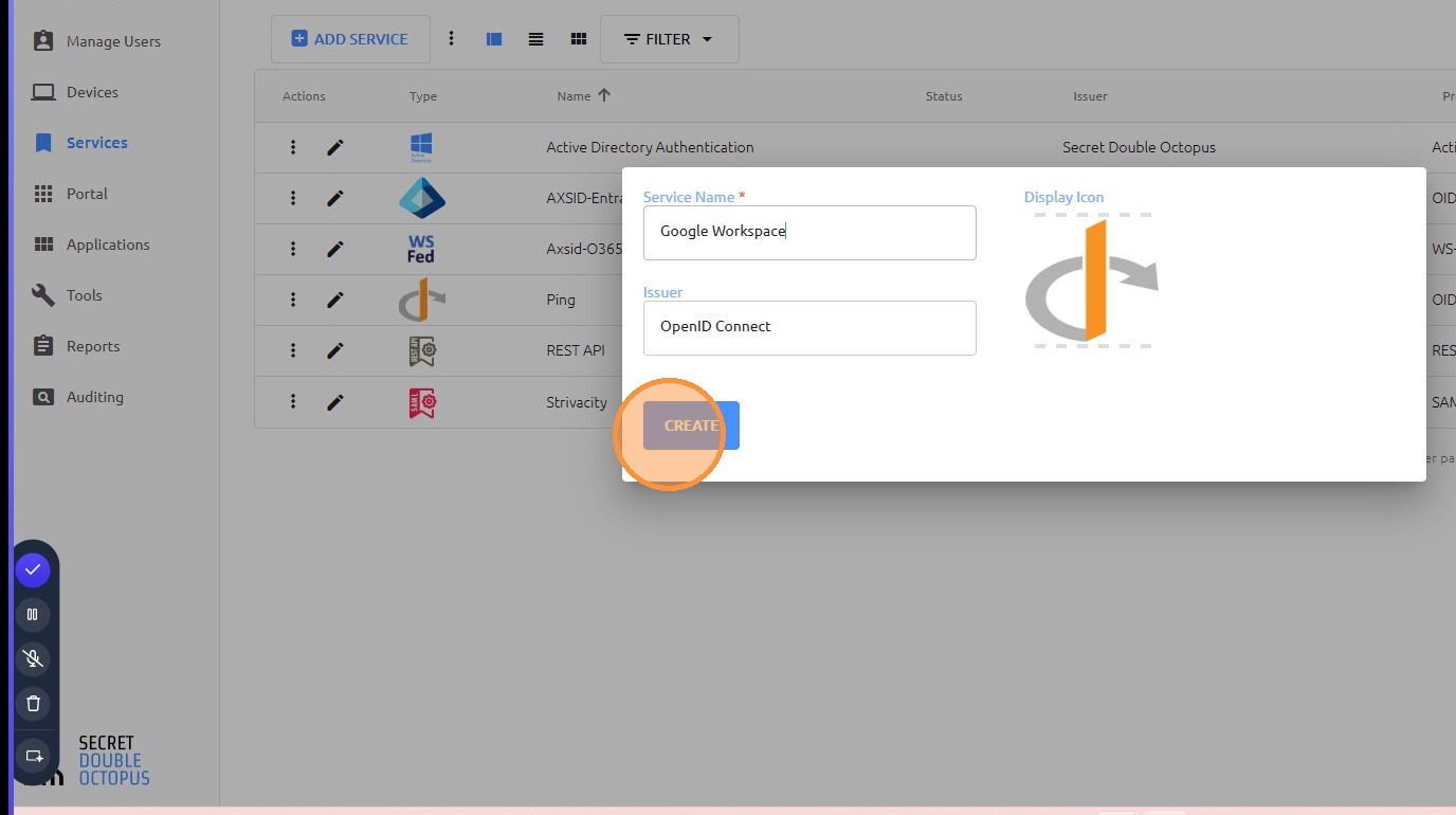 Create service
