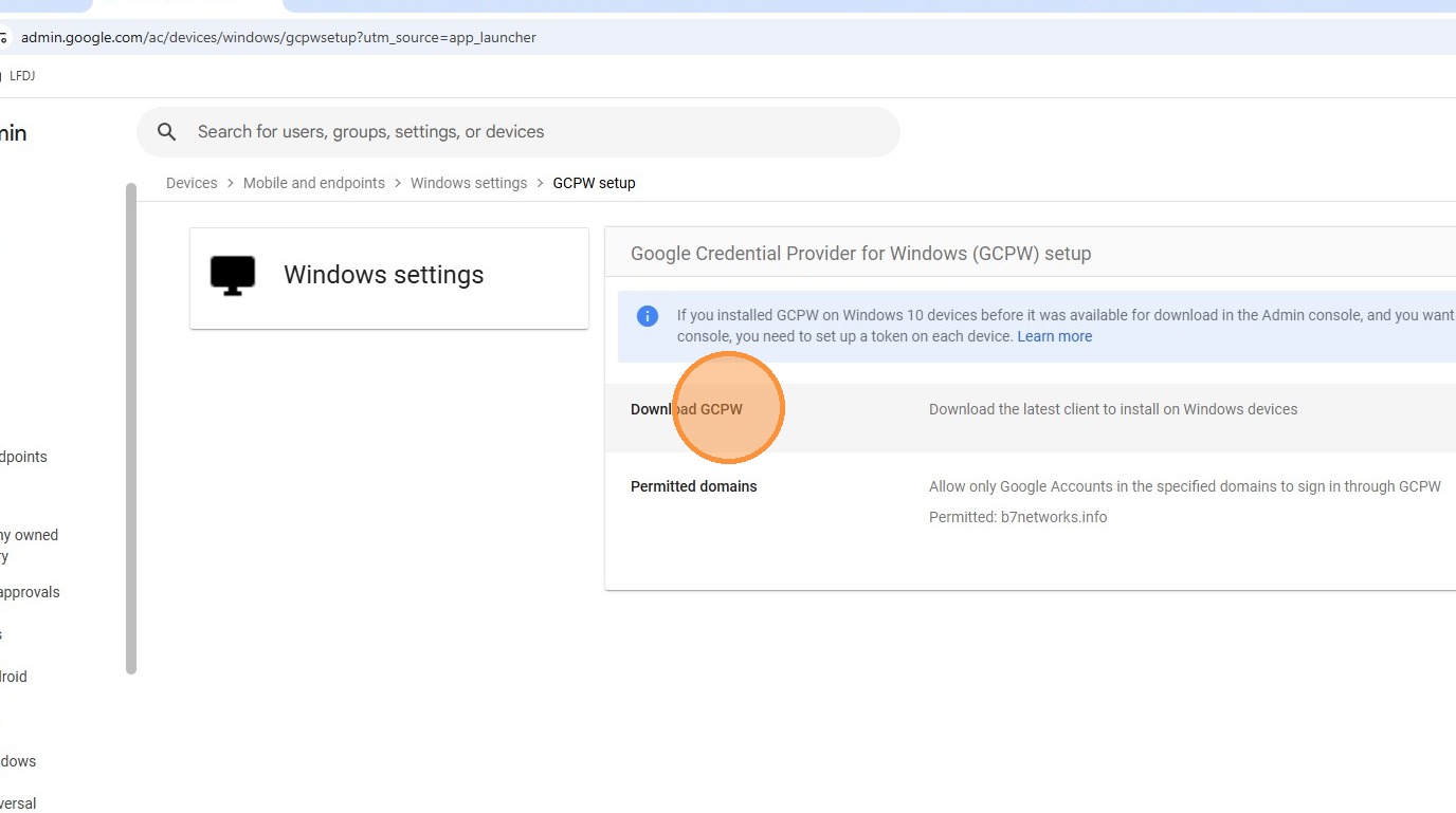 Download GCPW