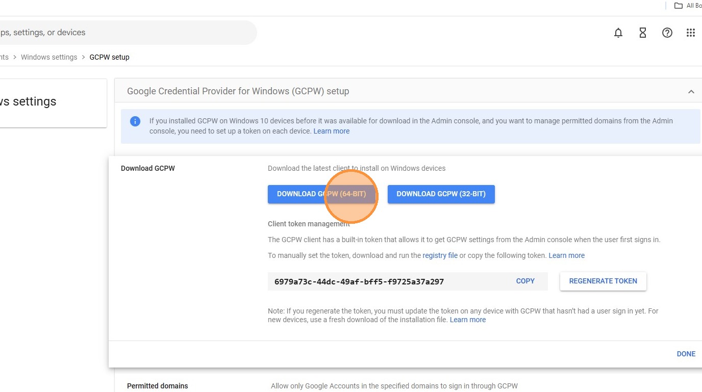 Download GCPW 64-bit