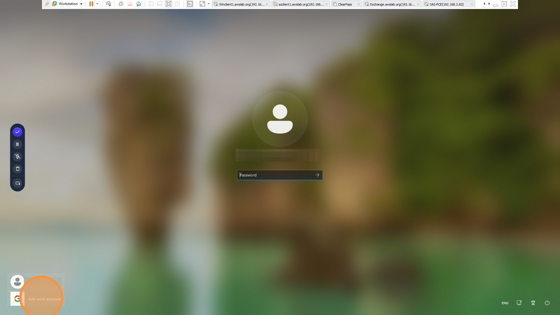 Add work account with Google logo